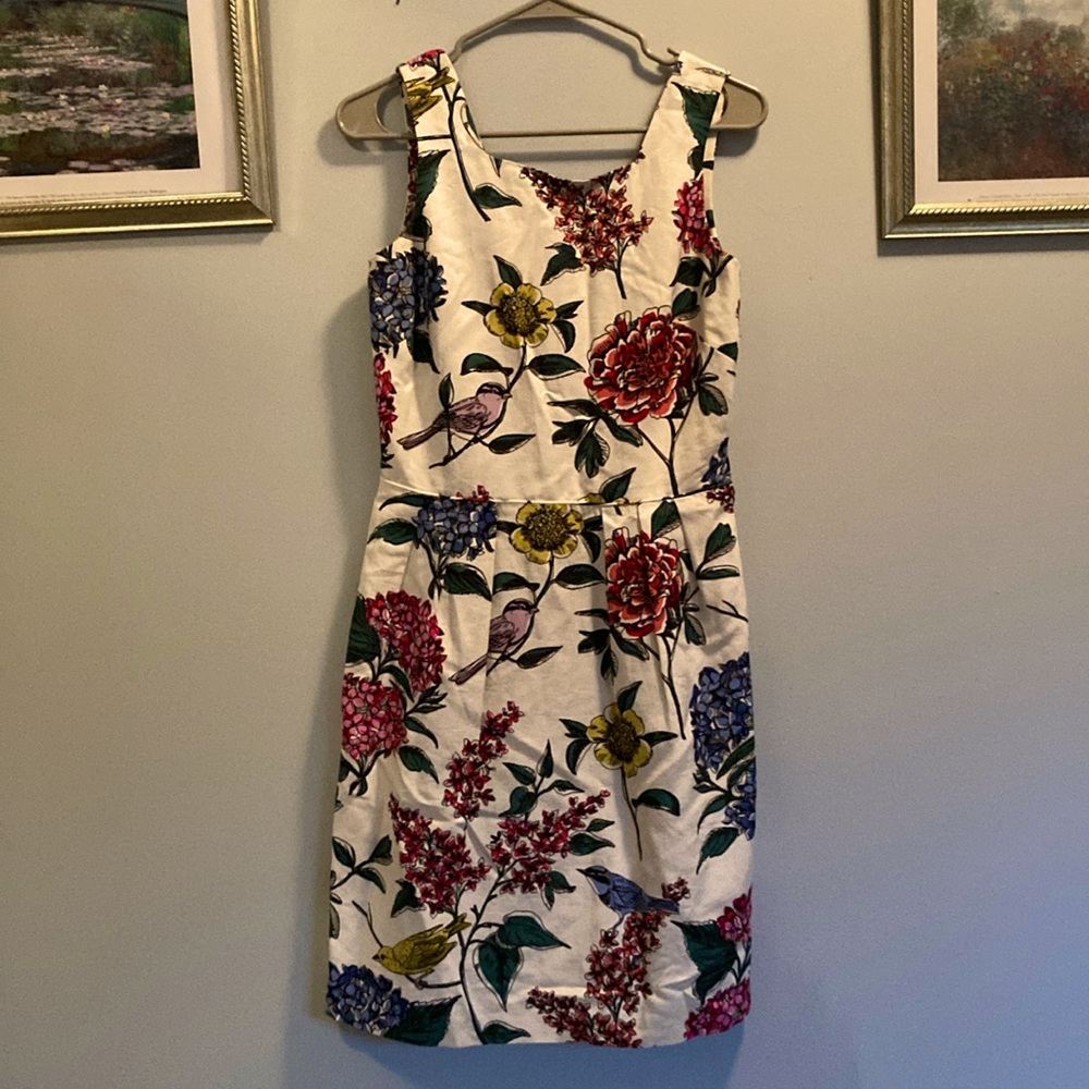 Boden floral sleeveless pointe dress 4R